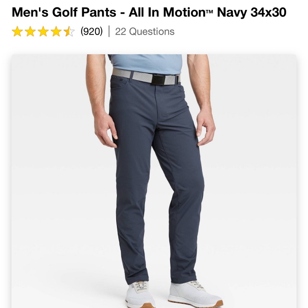 Mens Golf Pants